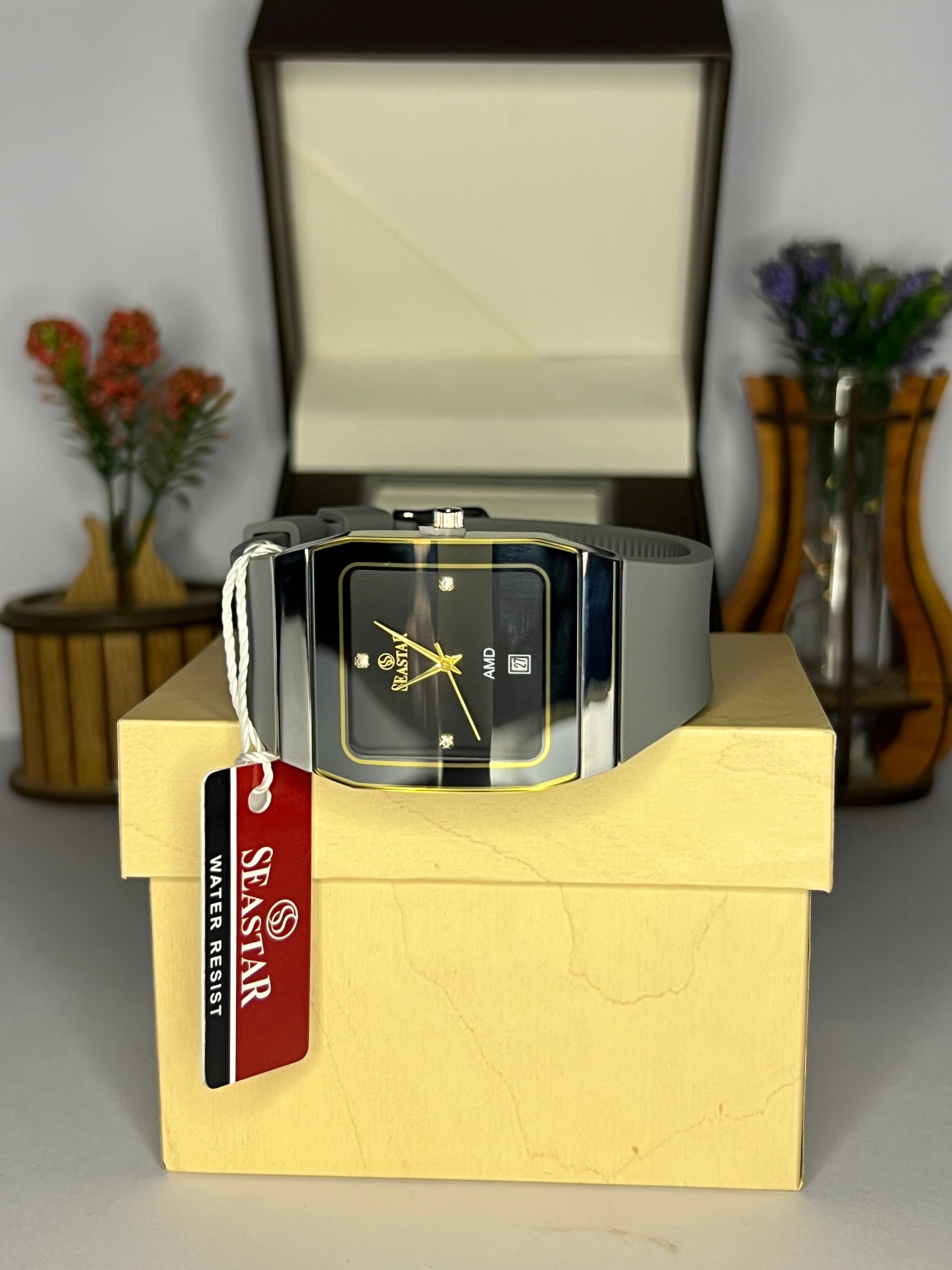 Seastar AMD - Premium Men's Watch ( With Wooden Box )